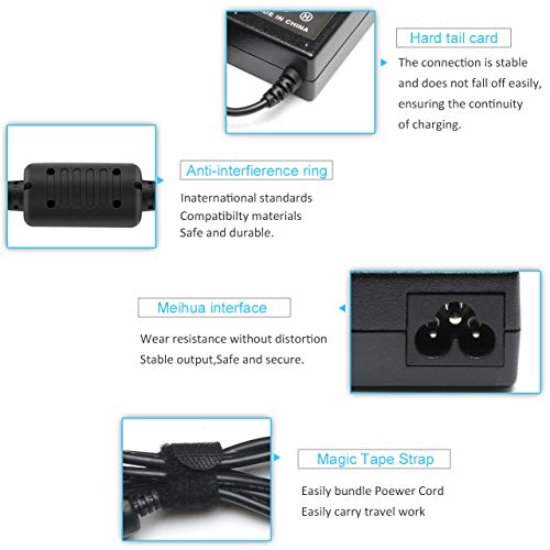65W Round Blue Tip Charger for HP Laptops & Older Chromebooks | Fits any HP with a blue circle end/barrel. Safe 65W/45W power for Pavilion, EliteBook & older Chromebooks (NOT USB-C).