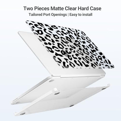 MOSISO Leopard Grain Hard Case Compatible with MacBook Neo 13 inch 2026 Release Model A3404, 3 in 1 Crack-Resistant Protective Hard Shell Case&Keyboard Cover&Screen Protector, Clear - color: Clear