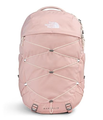 The North Face Borealis Laptop Pack, Pnk Moss Dk Hth/Gardenia Wht-NPF, OSFA | Everyday Travel Bag, Laptop Sleeve, Reflective Details - color: Pink Moss Dark Heather/Gardenia White-npf