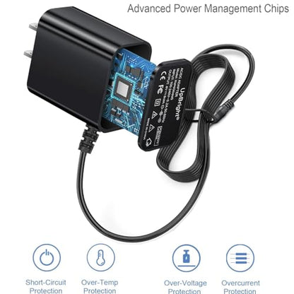 UpBright 3.7V AC/DC Adapter Compatible with LUMINAR Work Item 61777 61960 60793 Harbor Freight 3 Watt 3W 120 LED Rechargeable Cordless Spotlight 1300mAh Power Supply Cord Cable PS Battery Charger PSU