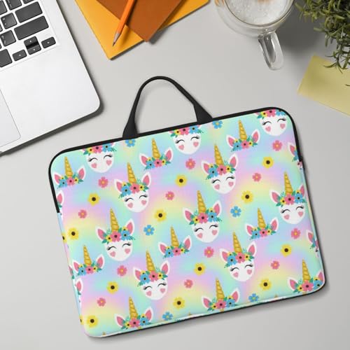 Laptop Case 14 Inch, Soft Shockproof Laptop Sleeve with Handle, Protective Bag - color: Pattern (664)