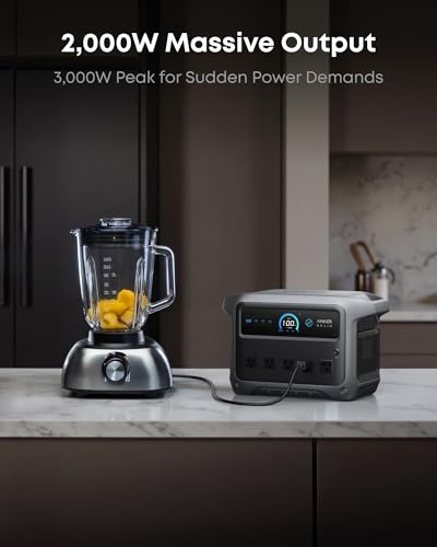 Anker SOLIX C1000 Gen 2 Portable Power Station with 200W Bifacial Solar Panel, 2,000W (Peak 3,000W) Solar Generator, Full Charge in 49 Min, 1,024Wh LiFePO4 Battery - style: 200W Solar Panel (NEW) with 1000 Gen2