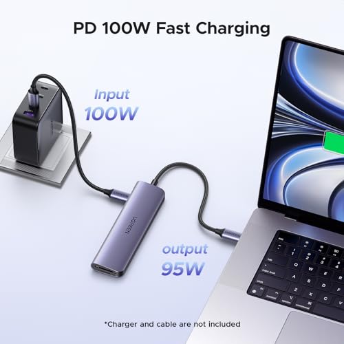 UGREEN USB C Hub for Laptop Revodok 7 in 1 Dock 4K HDMI to USB C Adapter | 100W PD Charging, USB-C & 2 USB-A 5Gbps Data Ports, SD/TF Card Reader for MacBook Neo/Pro/Air, iPad Pro, XPS, Thinkpad