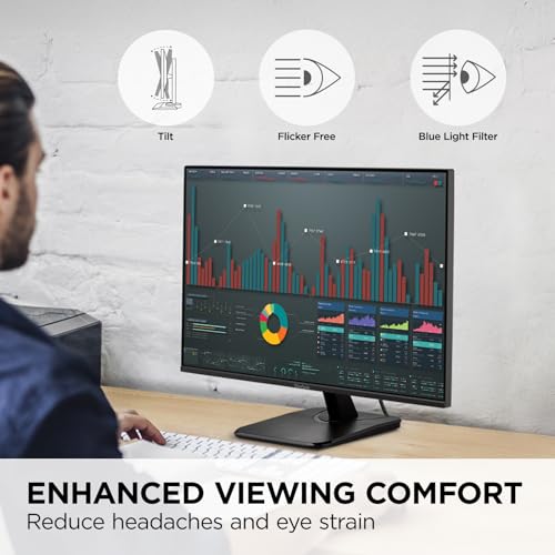 ViewSonic VA2756A-MHD 27 Inch Full HD Computer Monitor, IPS 120Hz Display | HDMI, DisplayPort, VGA, Eye Care, Thin Bezels, Home Office, Laptop, PC, Mac, Anti Glare, 1ms, 250 Nits, Speakers - size: 27 Inches, style: 1920 x 1080