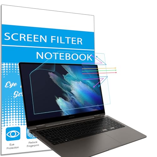 i-Tensodo Anti Blue Light Screen Protector For 15.6 inch Samsung Galaxy Book4/ Book 4 Pro/ Book3/ Book2 Pro 360 2-in-1 Laptop, Blue Light Blocking & Anti Glare Screen Filter - color: Anti Blue Light