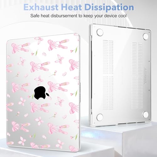 May Chen for 2026 MacBook Pro 14-inch M5 M4 M3 M2 M1 Pro/Max Chip, Release 2026 2025-2021, Model A3427 A3426 A3434 A3112 A3401 A3185, Plastic Hard Shell with Keyboard Cover, Ballet Shoes - color: Ballet shoes