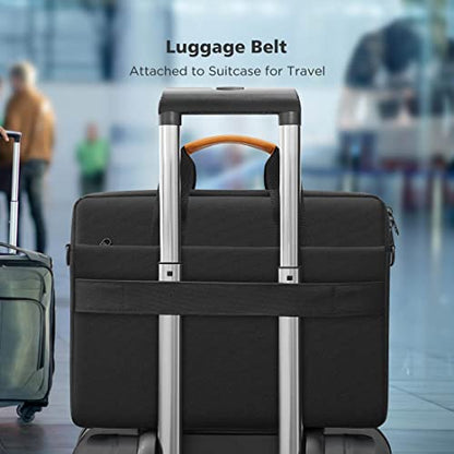 KIZUNA Laptop Bag Case 14 Inch Computer Shoulder Sleeve Briefcase for 15" MacBook air M3 M2 2024/Lenovo Flex 14/14" HP EliteBook 840 G5/14 Yoga Slim 7i Pro X/IdeaPad Slim 3i 14"/Dell,Black - color: Black, size: 14 Inch