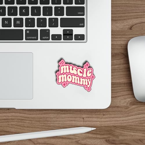 (3Pcs) Muscle Mommy Stickers Funny Gym Fitness Motivation Quote Gifts Waterproof Vinyl Decals for Laptop Water Bottle. Size 2.5" x 3" - color: Muscle Mommy