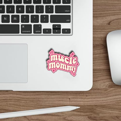 (3Pcs) Muscle Mommy Stickers Funny Gym Fitness Motivation Quote Gifts Waterproof Vinyl Decals for Laptop Water Bottle. Size 2.5" x 3" - color: Muscle Mommy