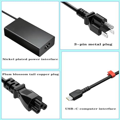 140W USB-C Charger Compatible with Lenovo ThinkPad P1 16 Gen8 Gen9 Z16 P16s | for Legion 9 Gen8 Gen9 Slim 7/5 Gen9 Yoga Pro 7 7i 9i Gen8 Gen9 IdeaPad Pro 5 5i Gen8 Laptop