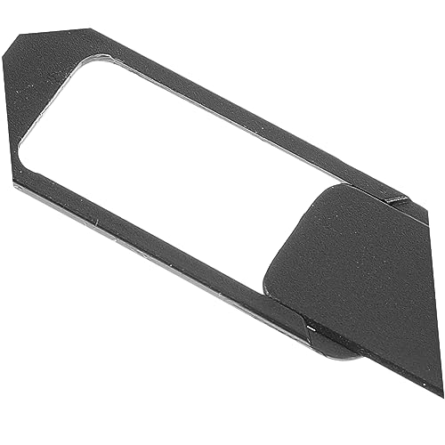 2pcs Webcam Cover Slide Self-Adhesive Privacy Protector for Laptop and Mobile Devices Ultra-Thin Design for Enhanced Security Black Square Shape