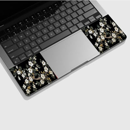 Universal Laptop Skin Sticker with 2 Wrist Pad Skins, Waterproof Scratch Resistant Vinyl Laptop Cover Decal, Cut to Fit for 11–15.6 Inch MacBook HP Dell Lenovo, Jasmine - color: Jasmine