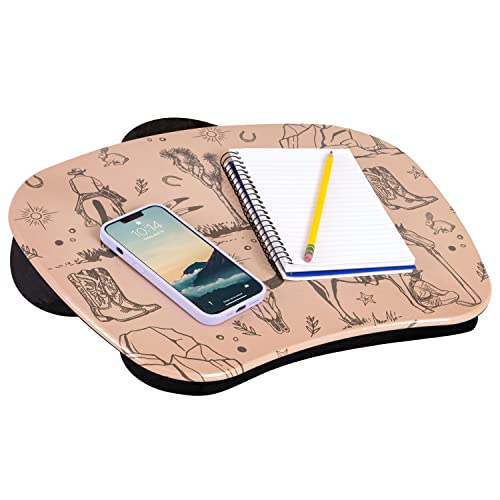 LAPGEAR MyStyle Portable Lap Desk with Cushion - Western - Fits up to 15.6 Inch Laptops - Style No. 45371 - color: Western