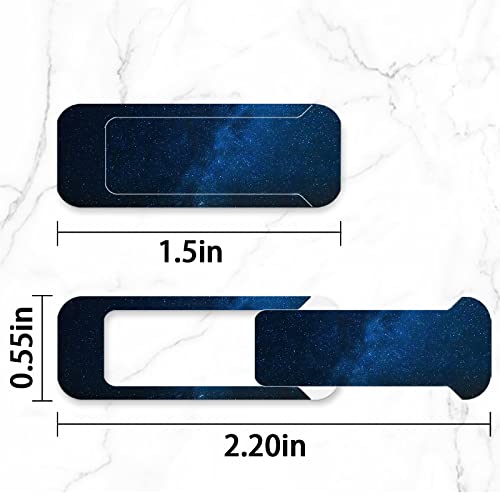 Webcam Cover, 3 Pieces, Laptop Camera Cover, Privacy Shielding Capacity is Twice as Big as The Traditional, Suitable for Computer Mobile Phones, laptops, Tablets and so on (The Starry Sky) - color: The starry sky