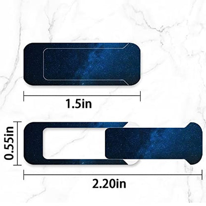 Webcam Cover, 3 Pieces, Laptop Camera Cover, Privacy Shielding Capacity is Twice as Big as The Traditional, Suitable for Computer Mobile Phones, laptops, Tablets and so on (The Starry Sky) - color: The starry sky