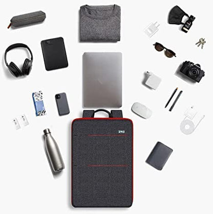 Slim & Expandable Laptop Backpack Water Resistant Backpack Travel Backpack Compatible with MacBook Air/Pro/Neo 13-14 inch, XPS 13/14, Surface 13.5" and Most 13-14 Notebooks，B01RD01 - color: B01rd01, size: 13"-14"