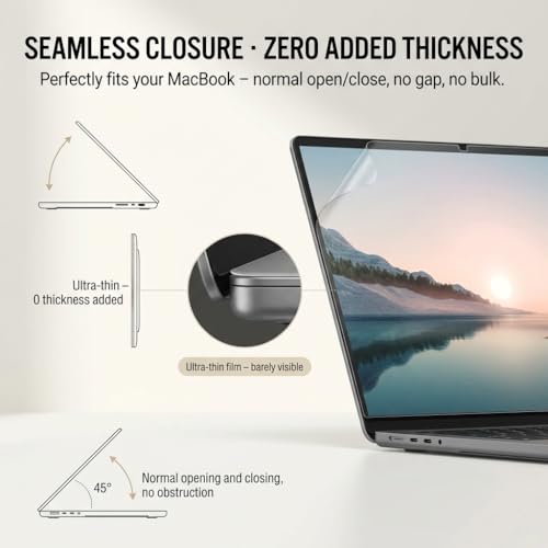 2-Pack PET Anti Blue Light Glare Matte Screen Protector for MacBook Air 13.3 inch 2012–2017 Release (A1369/A1466), Anti-Fringerprint Soft Film Eye Protection - size: MacBook Air 13.3" 2012-2017