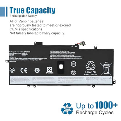 L18C4P71 L18L4P71 L18M4P72 Laptop Battery Replacement for Lenovo ThinkPad X1 Yoga 4th 5th Gen/X1 Carbon 7th 8th Gen Series SB10K97643 02DL006 02DL005 02DL004 SB10K97642 SB10K97644 15.4V 51Wh - size: 9.72*3.68*0.24inch L18L4P71