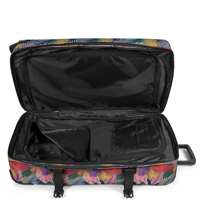 EASTPAK Tranverz L – 121L Large Soft Sided Checked Luggage, Dual Compartments, TSA Lock, Compression Straps & Smooth Inline Wheels, Brize Retro Navy - color: Brize Retro Navy, size: 121 Liter Checked Bag