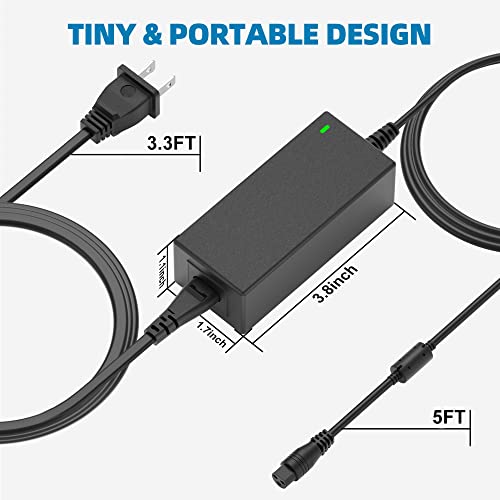 Powseed 65W Universal Laptop Charger USB C for MacBook Dell HP Lenovo Acer Chromebook Asus Samsung Sony Toshiba Gateway 18.5V 19V 19.5V 20V Computer Power Cord Supply AC Adapter, 70W Max