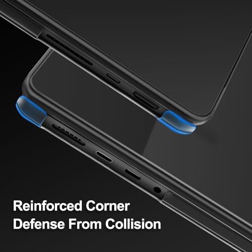 MOSISO Compatible with MacBook Pro 16 inch Case M5 M4 M3 M2 M1 2026-2021 | Seamlessly Closes Anti-Crack&Anti-Fingerprints Hard Shell for A3429 A3428 A3403 A3186 A2991 A2780 A2485, Space Black Clear - color: Space Black Clear