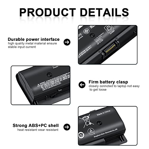 TSKYBEAR P106 PI06 PI09 P109 710416-001 710417-001 Notebook Battery Compatible with HP Envy,Envy TouchSmart,Pavilion,Pavilion TouchSmart 14 15 17 Series Laptop Battery Hstnn-Lb4N Hstnn-Lb40 Hstnn-Yb4N - size: PI06