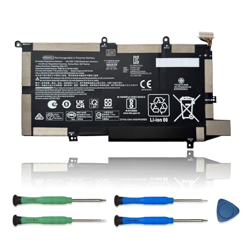 WS04XL Laptop Battery Replacement for HP Spectre x360 14t-ea00 14-ea0002ni 14-ea0002nx 14-ea0003ns Series WS04XL HSTNN-DB9Z L97352-2D1 L97357-005 7.7V 66.52Wh 8210mAh - size: 9.78*5.15*0.25 inch WS04XL