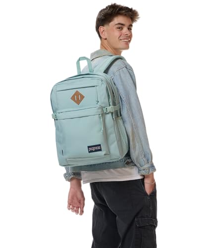 JanSport Main Campus Backpack - Travel or Work Backpack with 15-Inch Laptop Sleeve and Dual Water Bottle Pockets, Faded Sage - color: Faded Sage