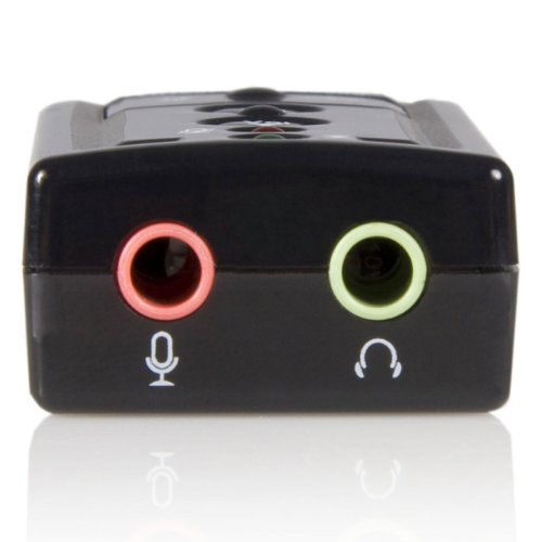 StarTech Virtual 7.1 USB Stereo Audio Adapter, USB 2.0, Tereo (ICUSBAUDIO7) | External Sound Card