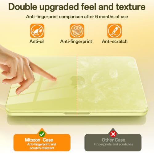 Compatible with MacBook Neo 13 inch Case 2026 (Model A3404), Scratch Resistant Protective Hard Shell Case, Crystal Citrus - color: Crystal Citrus