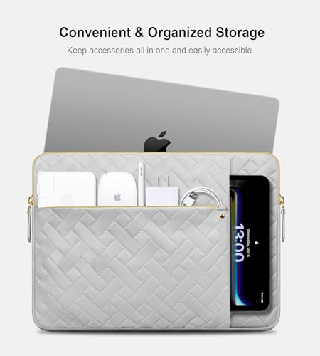 Lacdo 13 Inch Laptop Sleeve Case for 13 inch MacBook Air M5 A3449 (2026), M4 A3240 2025, M3 A3113, M2 A2681, M1 A2337 A2179 A1932 | 13 inch MacBook Neo A18 Pro A3404 (2026) Computer Bag, Space Gray - color: Space Gray, size: New MacBook Air/Neo/Pro 13 Inc
