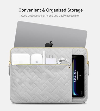 Lacdo 13 Inch Laptop Sleeve Case for 13 inch MacBook Air M5 A3449 (2026), M4 A3240 2025, M3 A3113, M2 A2681, M1 A2337 A2179 A1932 | 13 inch MacBook Neo A18 Pro A3404 (2026) Computer Bag, Space Gray - color: Space Gray, size: New MacBook Air/Neo/Pro 13 Inc