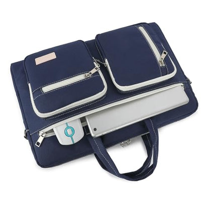 15-15.6 inch Laptop Shoulder Bag, for MacBook Pro 16, Hp Lenovo Dell 14 inch Waterproof Messenger Bag Case Sleeve (Dark blue) - color: Dark Blue, size: 15 inch/15.6 inch