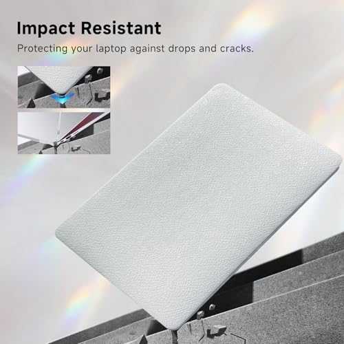 for MacBook Air 13 inch Case M1 2021 2020 2019 2018,Snake Leather White | MacBook Air Case A2337 A2179 A1932,Logo Cutout,Scratch, Elegance Luxury,Dent Resistant,Easy Snap-On,Durable,Keyboard Cover - color: Snake White, size: (A1932/A2179/A2337 M1) Mac 201