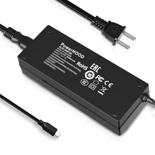 19V USB-C Adapter for MALLRACE AX16PRO KAIGERR AX16 Pro AMD R7 5825U Laptop | AX16 PRO 16.1" Gaming Notebook 19VDC 19volt 19.0 Volts USB Type-C Power Supply Cord Replacement Computer Charger Cable PSU