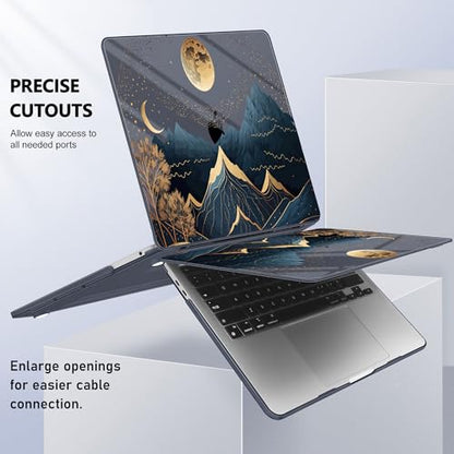 May Chen Compatible with MacBook Pro 13 inch Case with Touch Bar 2022 2021 2020 Release A2338 M1/M2 A2251 A2289, Plastic Hard Shell Case with Keyboard Cover, Traditional - color: Traditional