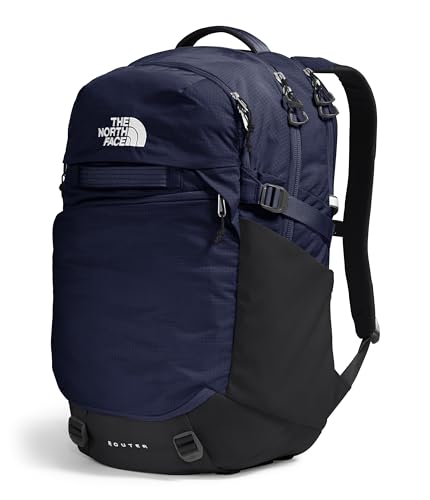 The North Face Router Everyday Laptop Backpack - Daypack, Water Repellent, Laptop Sleeve, Reflective Details, TNF Navy/TNF Black-NPF, One Size - color: Tnf Navy/Tnf Black-npf, size: One Size