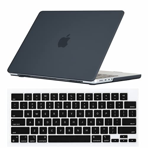 Se7enline for MacBook Pro 14 inch Case 2026-2021 M5 M4 M3 M2,Black | 2 in 1 Matte Hard Shell Laptop Case with Keyboard Cover Anti-Scratch Heat Dissipation Full Port Access Slim Lightweight - color: Black