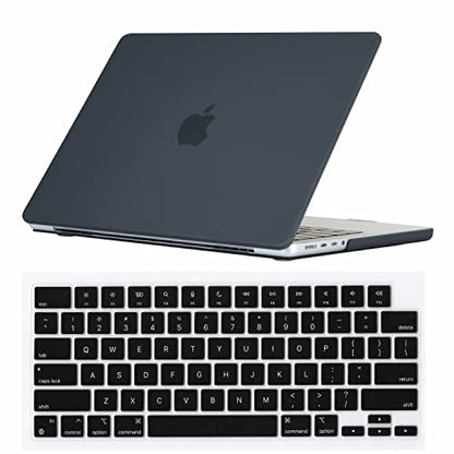 Se7enline for MacBook Pro 14 inch Case 2026-2021 M5 M4 M3 M2,Black | 2 in 1 Matte Hard Shell Laptop Case with Keyboard Cover Anti-Scratch Heat Dissipation Full Port Access Slim Lightweight - color: Black