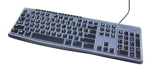 Ultra Thin Desktop PC Silicone Keyboard Cover Skin Protector Compatible for Logitech MK295 MK275 MK270 Wireless Keyboard, Logitech K200 K260 K270 MK200 MK260 Keyboard - Black - color: Black