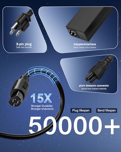 90W Universal Laptop Charger Compatible with HP Dell Asus Acer Sony AC Adapter IBM Gateway Notebook Ultrabook Chromebook Pavilion Inspiron Latitude Power Supply Cord with 15 Tips