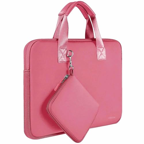 Hseok Laptop Sleeve 13.3-14 inch Case with Small Pouch, Neoprene Computer Bag Compatible with MacBook Neo/Pro 14 M5/M4/M3/M2/M1, Mac Air/Pro 13.3, XPS 14 and Most 13-14 inch Notebooks,Rose red - color: Rose red, size: 13"-14"