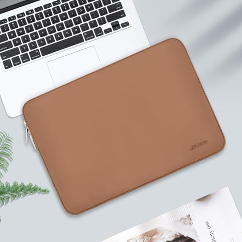 MOSISO Laptop Case 13.3 inch, 13-13.3 inch Laptop Sleeve with Small Case | Compatible with MacBook Air/Pro 13/Pro 14 M5 M4 M3 M2 M1, HP Dell ASUS Lenovo, Neoprene Computer Sleeve Bag, Brown - color: Brown, size: 13.3 inch