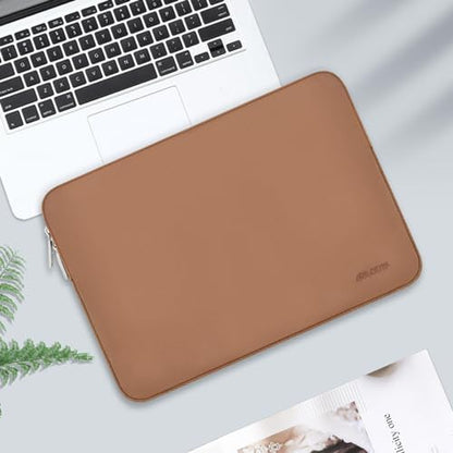 MOSISO Laptop Case 13.3 inch, 13-13.3 inch Laptop Sleeve with Small Case | Compatible with MacBook Air/Pro 13/Pro 14 M5 M4 M3 M2 M1, HP Dell ASUS Lenovo, Neoprene Computer Sleeve Bag, Brown - color: Brown, size: 13.3 inch