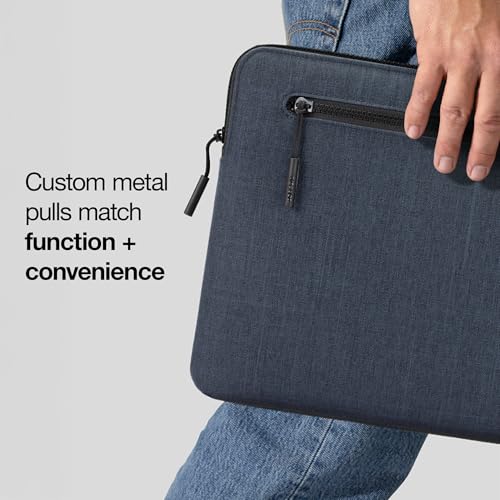 Incase Compact Laptop Sleeve with Woolenex - 14" MacBook/Laptop and iPad/Tablet Sleeve, Computer Case and Cover, Lightweight, Weather Resistant, with Slip Pocket for Accessories - Heather Navy - color: Heather Navy