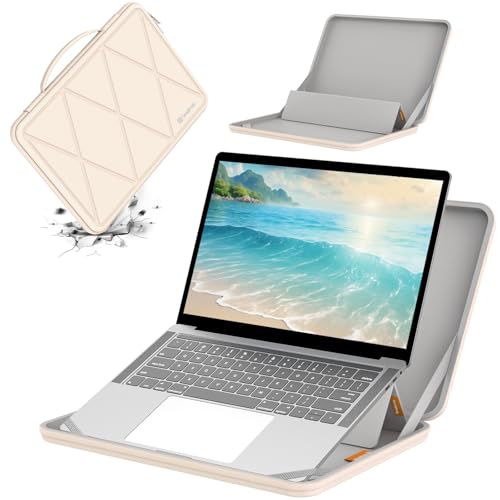 Smatree MS24T Hard Case with Stand for 13.1" Samsung Galaxy Tab S10 FE+ | Compatible for 13.1 inch Samsung Galaxy Tab S10 FE+, for 12.4 inch Samsung Galaxy Chromebook 2 360 Notebook Bag,White - color: MS - White, size: For 12-13 inch Tab S10/Chromebook(MS