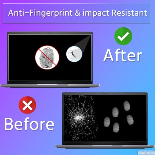 2 Pack 17.3" Laptop Screen Protector Tempered Glass Designed for Universal 17.3 inch with 16:9 Aspect Ratio Laptop Screen Protector, (383mm x 215mm) , High Definition Clear,9H Hardness, Bubble Free - size: 17"(16:9)