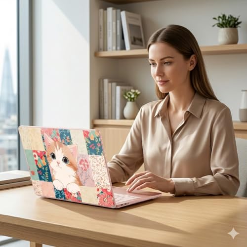 for MacBook Neo 13 Inch Case 2026 Release Model A3404, Cute Aesthetic Ultra-Slim Hard Shell with Keyboard Cover, 6-in-1 Laptop Accessories Bundle for Women Girls, Lovely Cat - color: Lovely Cat