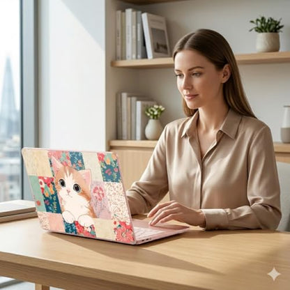 for MacBook Neo 13 Inch Case 2026 Release Model A3404, Cute Aesthetic Ultra-Slim Hard Shell with Keyboard Cover, 6-in-1 Laptop Accessories Bundle for Women Girls, Lovely Cat - color: Lovely Cat