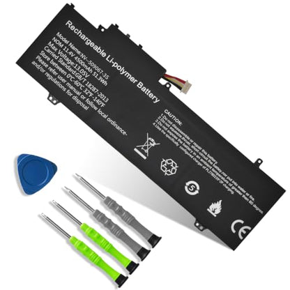 NV-509067-3S Laptop Battery Replacement for Gateway GWTN141-10BK GWTN141-10BL GWTN141-10GR GWTN141-4 Gwtn141-4BL GWTN141-4BK GWTN156-5BL GWTN141-2BL 5376275P UTL-509068-3S 11.4V 51.3Wh - size: 9.25*5.32*0.23 inch NV-509067-3S